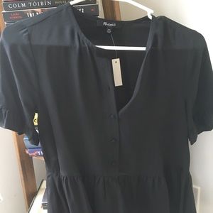 Black Peplum top
